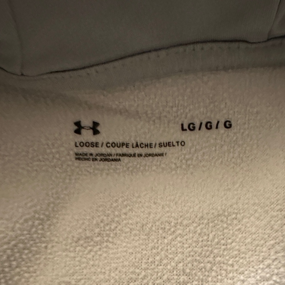 Under Armour Gray Hoodie with Black Logo - Picture 3 of 5